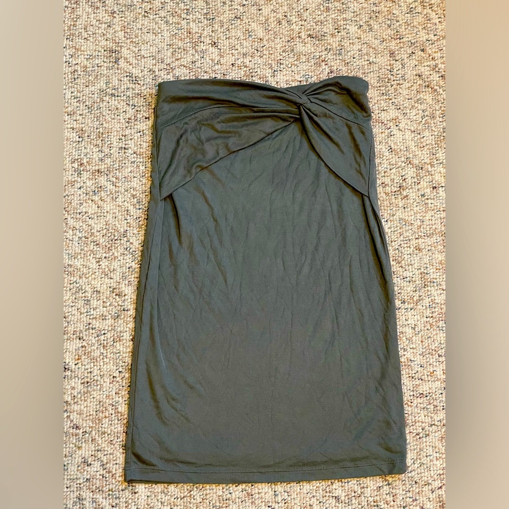 Cotton high waisted skirt